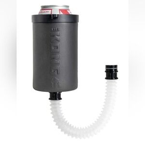 THE KONG 2.0 Beer Bong Funnel Hose Can Cooler 12 Oz Black Portable Tailgating
